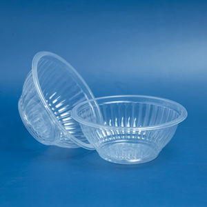 Bol en plastique PP de qualité supérieure, style moderne, écologique, fabriqué en usine, transparent, 20/28 oz, pour collations, salades, avec couvercle, personnalisable - Product Image 1