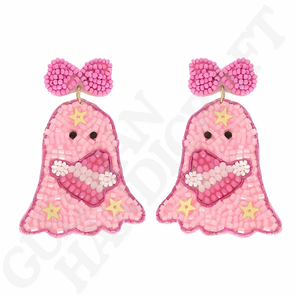 Pendientes de Seltzer con cuentas de diamantes de imitación con estilo hechos a mano, joyería de gota inspirada en bebidas brillantes, accesorio de moda - Product Image 4