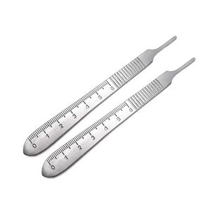 Lames chirurgicales de sécurité médicales personnalisées OEM, manche de lame de scalpel, acier au carbone, acier inoxydable, stériles, réutilisables, pinces chirurgicales - Product Image 3