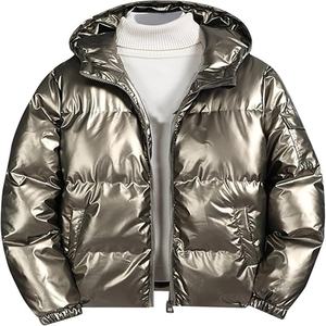 เสื้อแจ็คเก็ตพัฟเฟอร์แบบมันเงา _เสื้อแจ็คเก็ตพัฟเฟอร์แบบมันเงา เสื้อโค้ทพัฟเฟอร์แบบมีซับใน เสื้อแจ็คเก็ตพัฟเฟอร์แบบมันเงา เสื้อแจ็คเก็ตแบบมันเงาสำหรับทุกเพศ ทำจากไนลอน - Product Image 1