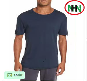 Venta al por mayor de camisetas de gran tamaño de primera calidad sólido personalizado impreso en blanco hombres camiseta lisa Casual de talla grande camisetas de los hombres de Bangladesh - Product Image 4