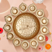 Meilleure Qualité Diya Forme Fleur Décoratif Urli Diya Bol Flottant Fleur Pour La Maison, Bureau et Décoration De Table Original Indien Usine
