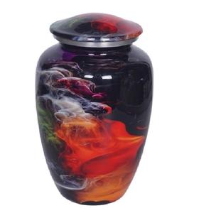 Ashes Cremation Urn Modern Spaniel Six Side Engraved Pet Urn Decorative Metal Cremation Urn Customization <b>Memorial</b> Urn - Product Image 2