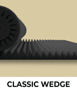 Cojín de asiento de espuma viscoelástica personalizable en blanco y negro diseño de corte piramidal grande MOQ bajo para colchón de muebles de Indonesia - Product Image 3