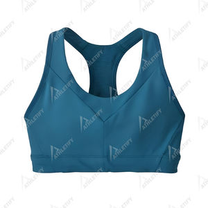 สปอร์ตบราสำหรับผู้หญิงสีทึบมีสไตล์การออกแบบที่สะดวกสบายสำหรับการวิ่งออกกำลังกายโยคะฟิตเนสและไลฟ์สไตล์ที่กระฉับกระเฉง - Product Image 4