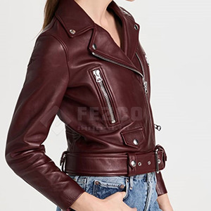 Chaqueta de Moda de Invierno de Cuero Puro de Alta Calidad para Mujer, Nueva Llegada, Secado Rápido, Transpirable, Personalizable, Venta en Línea - Product Image 4