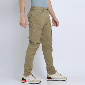 กางเกงคาร์โก้ระบายอากาศได้ดีสำหรับผู้ชายมี6กระเป๋าผ้าคอตตอนน้ำหนักเบาใส่สบายซักได้สำหรับฤดูใบไม้ผลิดีไซน์ล่าสุด2025 - Product Image 1