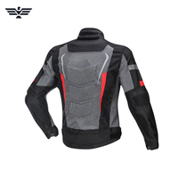 Blouson de moto pour homme à manches longues, respirant, color-block, 300g, en polyester, pour la course, avec rembourrage de protection, logo personnalisé