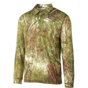 Polos de pesca personalizados de manga larga UPF 50 protección UV secado rápido transpirable impermeable Unisex - Product Image 1