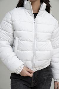 Veste en duvet de canard blanc 90% de qualité supérieure 2026, fermeture éclair, couleur unie, col montant, grande taille, veste légère en duvet pour femme, doudoune pour femme - Product Image 3