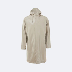 Veste de pluie coupe-vent imperméable à capuche en toile à manches longues avec fermeture éclair pour hommes pour l'hiver et l'extérieur - Product Image 1