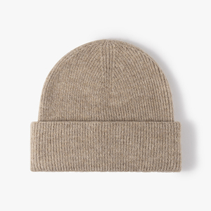Gorro de punto de invierno con puños personalizado de acrílico 100% al por mayor con lazos para mujeres y hombres, ropa de playa con etiqueta tejida para mantener el calor - Product Image 5