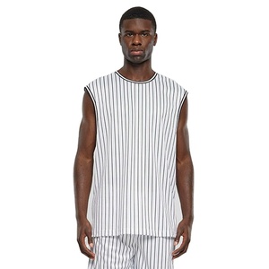 Nueva Camiseta Deportiva Holgada de Poliéster y Algodón con Diseño de Forro, Cuello Redondo, para Gimnasio y Fisicoculturismo - Product Image 1