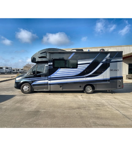 NOUVEAUTÉS 2025 Delano Class C 24T VR Camping-car Design rayé noir et bleu Entrée optimisée - Product Image 3