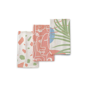Ensemble de torchons de cuisine en pur coton 100% Design personnalisé Motif floral à séchage rapide Exportateur indien de haute qualité - Product Image 3