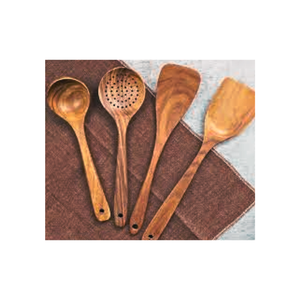 Ensemble d'ustensiles en bois naturel de haute qualité pour la cuisine Emballage personnalisé durable Fabricant du Vietnam - Product Image 1