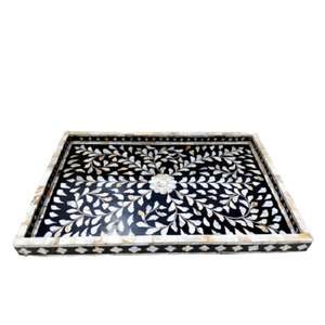 Recién llegado, Bandejas para servir con incrustaciones de nácar, decoración artesanal Natural para regalo y uso doméstico, precios bajos - Product Image 1