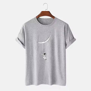 เสื้อยืดผู้ชายผ้าฝ้ายลาย100% เสื้อยืดโอเวอร์ไซส์ออกแบบได้ตามต้องการ - Product Image 2