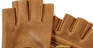 Original <b>Fingerless</b> Waterproof Leather Driving <b>Gloves</b> Latest Fashion Comfortable Cycling <b>Gloves</b> with Custom Logo Low Prices - Product Image 2