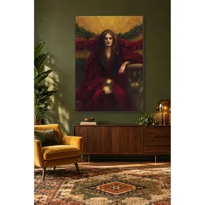 Fida Dagnan Bouveret Chiméra en cape rouge, impression sur toile - Product Image 3
