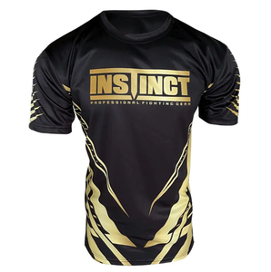 Rashguard de MMA de Manga Corta, 100% Poliéster, Sublimado Digital Profesional, Ligero, Tejido OEM, Venta al Por Mayor - Product Image 1