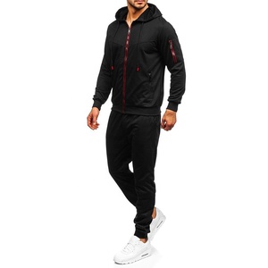 Ensembles de pantalons sweats à fermeture éclair pour hommes en gros pantalon à capuche respirant costume nouvel hiver personnalisé hommes femmes mode - Product Image 1