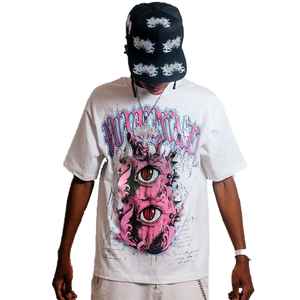 100% algodón para hombre, ropa de calle de gran tamaño para Fitness, camiseta gráfica recortada cuadrada, cuello simulado de secado rápido, estampado DTG de punto sólido - Product Image 1