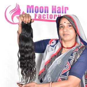 Extensiones de Cabello Humano Camboyano de Lujo, Ondulado, Cutícula Alineada, Suavidad, Sedoso, Sin Químicos, Trama Doble, en Venta - Product Image 5