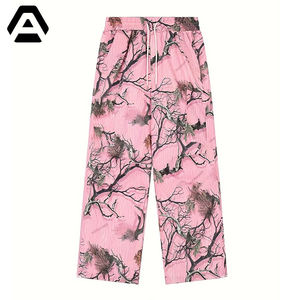Marcas de color rosa Pantalones de chándal holgados de moda Pantalones de chándal de cintura alta para ropa de calle POR INDUSTRIAS INCREÍBLES - Product Image 4