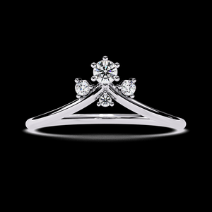 Anillo de Diamantes Minimalista y Elegante de Primera Calidad, Oro de 14K y 18K, Anillo de Boda con Mariposa, Joyería Fina para Mujer - Product Image 2