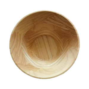 Bol rond en bambou poli écologique résistant à la chaleur pour le riz des enfants et le camping - Product Image 1