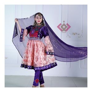 Dernière robe afghane de couleur noire de style moderne avec pantalon avec pièces de monnaie brodées vente chaude - Product Image 3