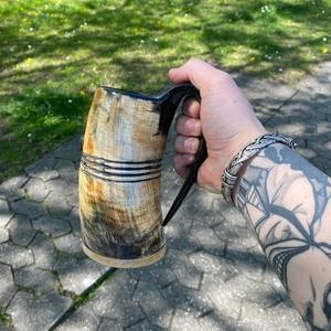Taza de cuerno vikingo para beber y uso de taza de cuerno africano de calidad superior para Home Hotel & Wending faizacraft - Product Image 1