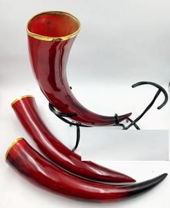 Shiny Attractive Viking Horn <b>Mugs</b> Hand-Carved Real Horn Eco-Friendly Nautical Drinking Horn <b>Mug</b> High Quality Polished <b>Mug</b> - Product Image 2