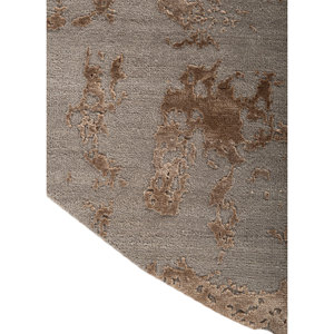 Kavi <b>Grey</b> Black Hand Knotted Wool Bamboo Silk Rug Abstract for Home Hallway 10mm Project Error Jaipur Rugs US Model Esk-431 - Product Image 3