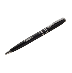 Stylo à bille roulante métallique à motif granuleux doré équipé d'une recharge fabriquée en Allemagne, présenté dans une boîte cadeau, fournitures scolaires promotionnelles - Product Image 3