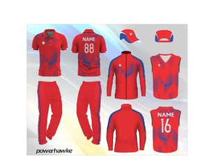 Uniforme de Cricket, ropa deportiva, conjunto completo de cuello, Jersey y pantalones, pantalones con tamaño personalizado, logotipo, color y nombre del equipo - Product Image 1