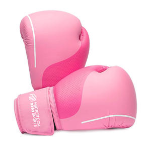 Guantes de boxeo de cuero de vaca Premium para hombre, hechos a medida con función elástica, cierre de bucle de gancho para entrenamiento de artes marciales - Product Image 3