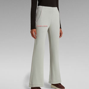 2025 Nueva colección pantalones ligeros de pierna recta Flare Jogger ropa de invierno de calidad Premium pantalones de chándal transpirables para mujeres - Product Image 5