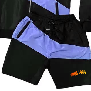 Ensemble court coupe-vent pour homme, respirant, lisse, 100% polyester, extensible, tissu léger, entraînement, course à pied, voyage, mouvement en plein air - Product Image 2