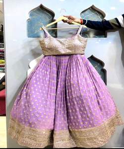 Lourd brodé Lahenga Choli couleur marron Lehenga + rose Dupatta perle travail mariée Lahenga Lehenga Choli prix de gros ethnique - Product Image 6