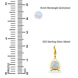 Pendentif de collier DIY en argent sterling 925 plaqué or avec pierre précieuse labradorite ronde facettée, serti de façon fantaisie, vente en gros de bijoux - Product Image 3