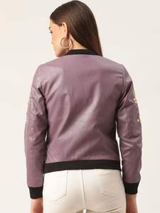 Chaqueta Bomber de Cuero para Mujer, Diseño Personalizado con Logotipo en la Parte Delantera, Chaqueta de Invierno de Alta Calidad, Diseño Personalizado, Chaqueta de Piloto de PU - Product Image 5