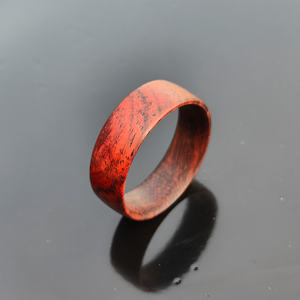 Bague de fiançailles ronde en bois naturel de haute qualité bagues en bois à la mode pour elle pour anniversaire et fête bijoux de mode - Product Image 3