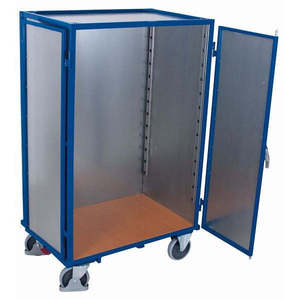 OEM Customizable Variofit Shelf Trolley Four-Wheel Plywood Rubber Material 100kg Load Capacity for Storage Tools <b>Transportation</b> - Product Image 1
