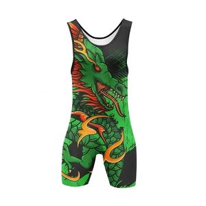 Tenues de compétition d'arts martiaux hautement élastiques, graphiques personnalisés sublimés, justaucorps de lutte, uniformes d'entraînement de karaté - Product Image 1