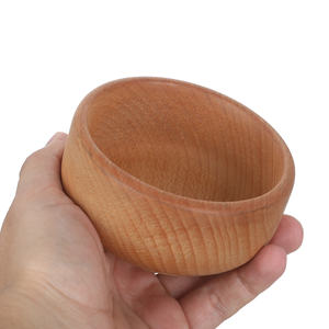 Tazón Pequeño de Madera de Haya para Yogur - Tazón Mini de Madera Natural de 10 cm para Desayuno y Postre - Product Image 3