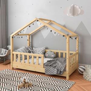 Encantadores marcos de cama de madera ensamblados para niños, venta al por mayor, camas con marco de madera para bebés, muebles de dormitorio para niños - Product Image 3