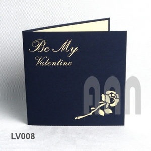 Invitación de Boda 3D Personalizada con Rosa Pop-Up, Caja de Papel Hecha a Mano, Estilo Navidad, Regalo Romántico, Estilo Troquelado - Product Image 2