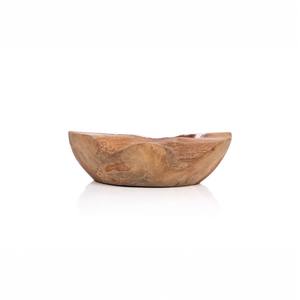 Bol décoratif en bois et cuivre d'Indonésie - Product Image 2